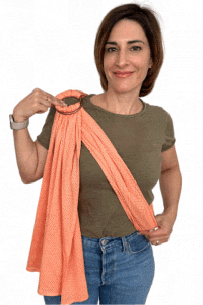 como colocar la bandolera portabebes quokkababy paso a paso 